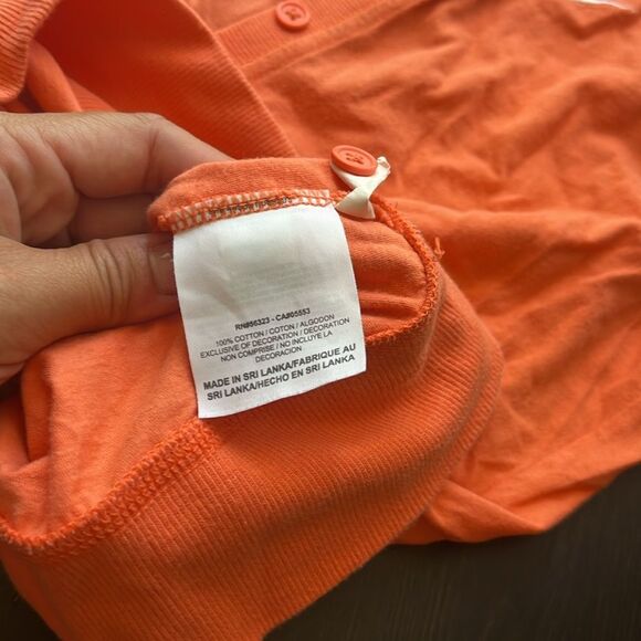 NIKE Retro Henley Orange/Peach Athletic Performance Hoodie Medium - Picture 3 of 4